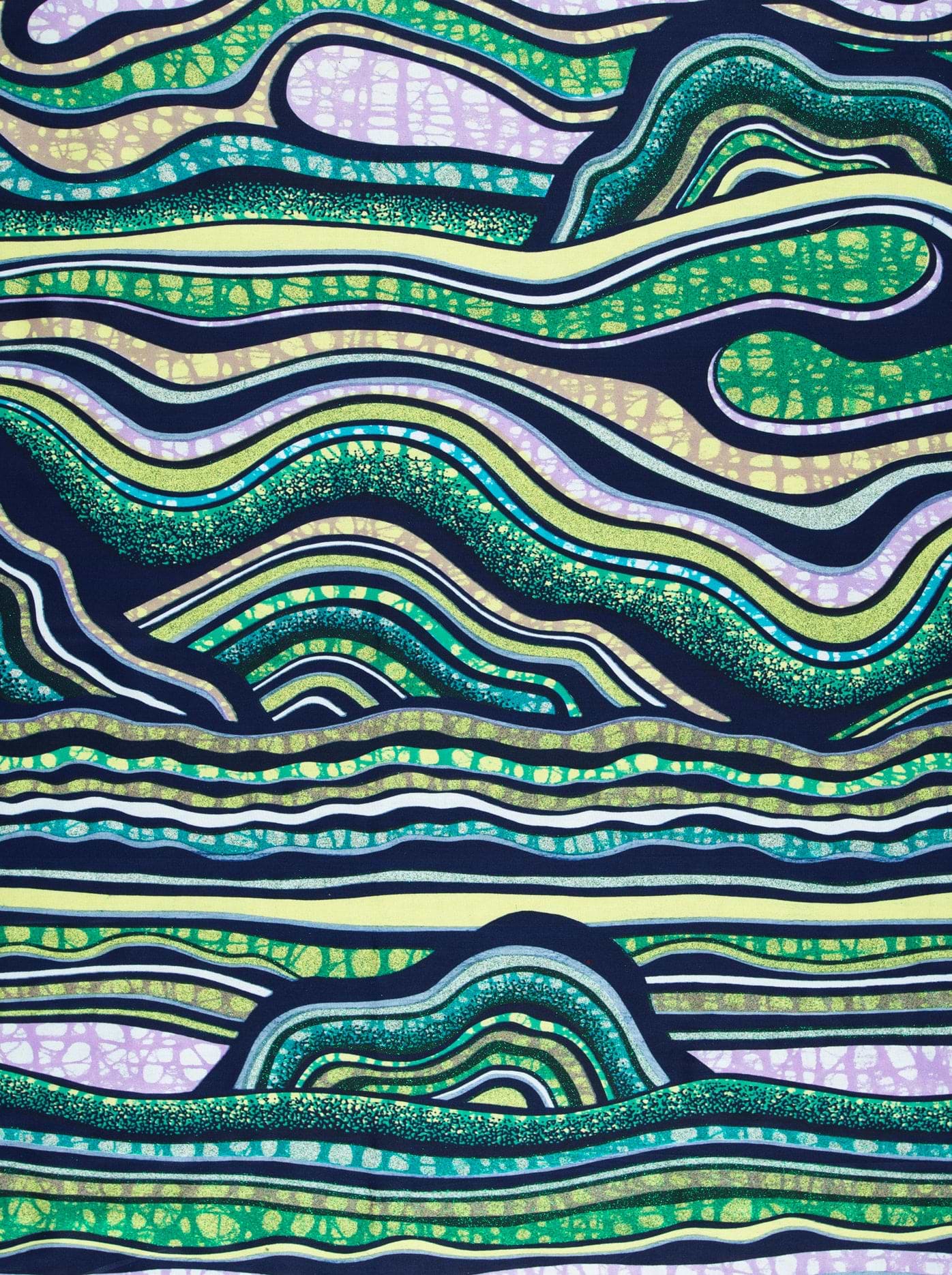 Vibrant abstract fabric wavy patterns grand super-wax vls2250.008