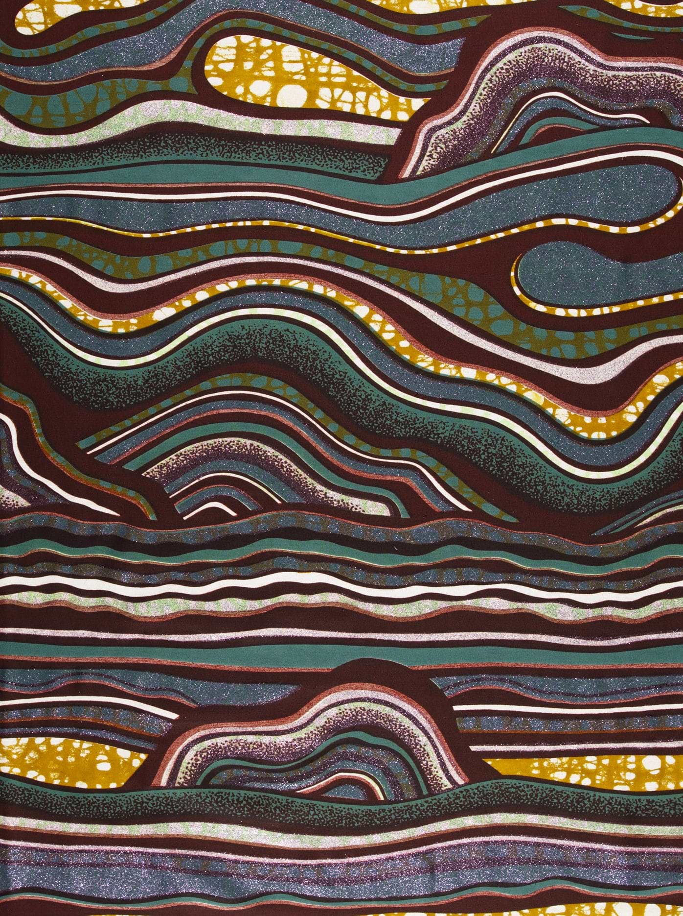 Vibrant abstract fabric wavy patterns grand super-wax vls2250.010
