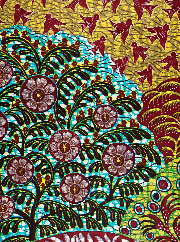 Vibrant african print fabric bold grand super-wax vls2358.002