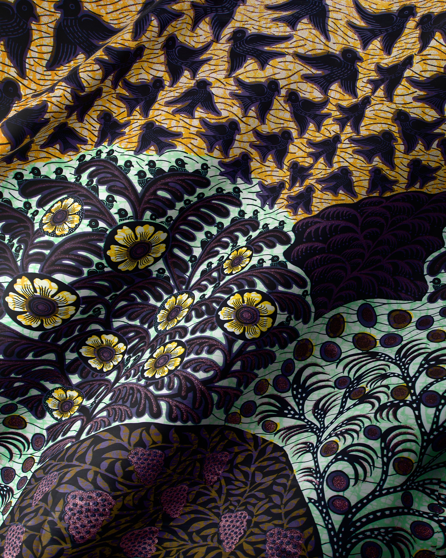 Grand Super-Wax | VLS2358.004 | Orné de Lilas-Cuivre Pailleté
