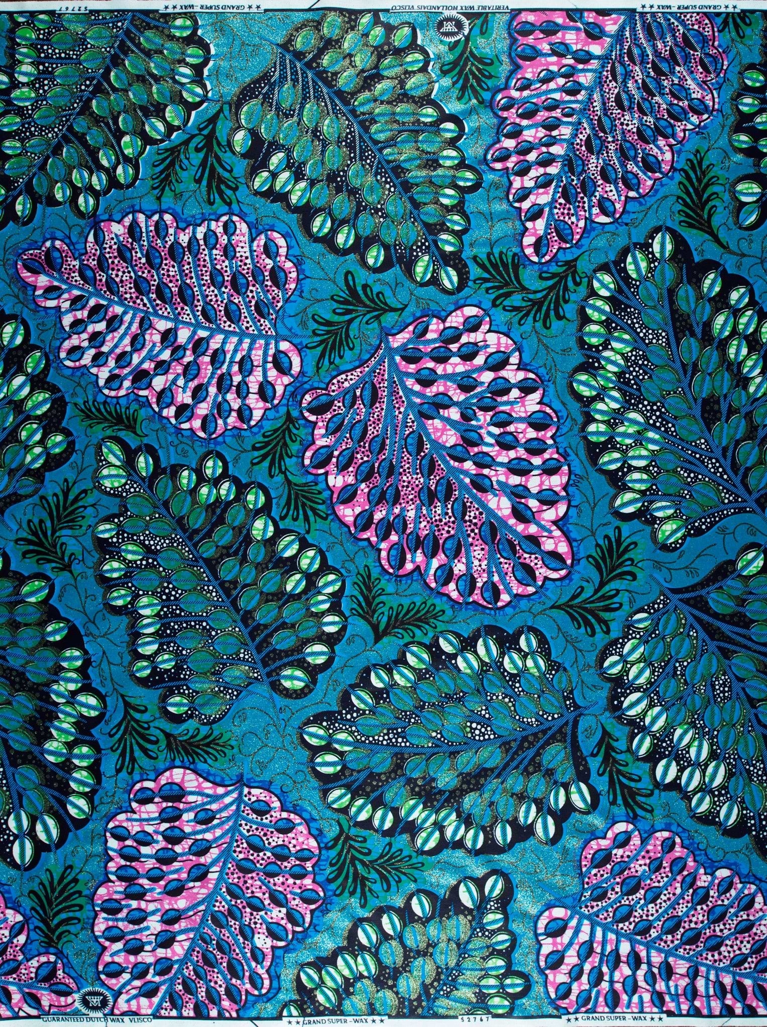 Grand Super-Wax | VLS2767.012 | Orné de Vert Clair Pailleté