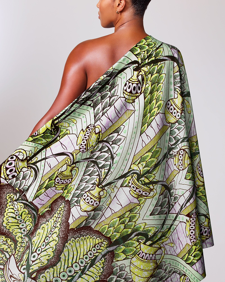 Grand Super-Wax | VLS2816.001 | Green Glitter Embellished
