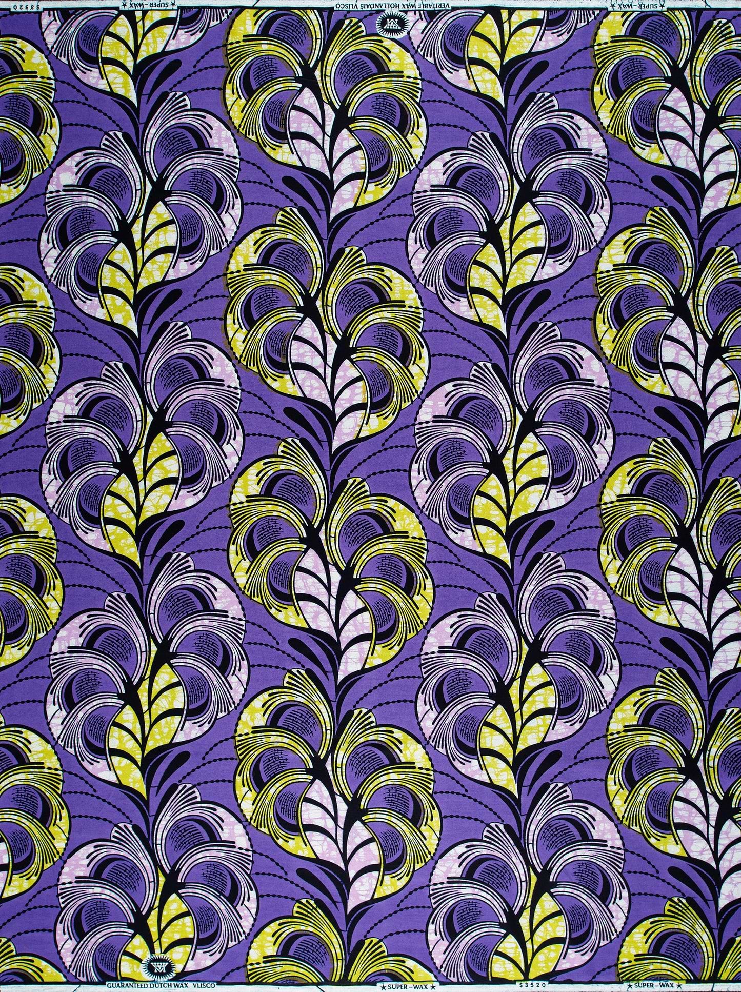Vibrant purple fabric bold patterns super-wax vls3520.003
