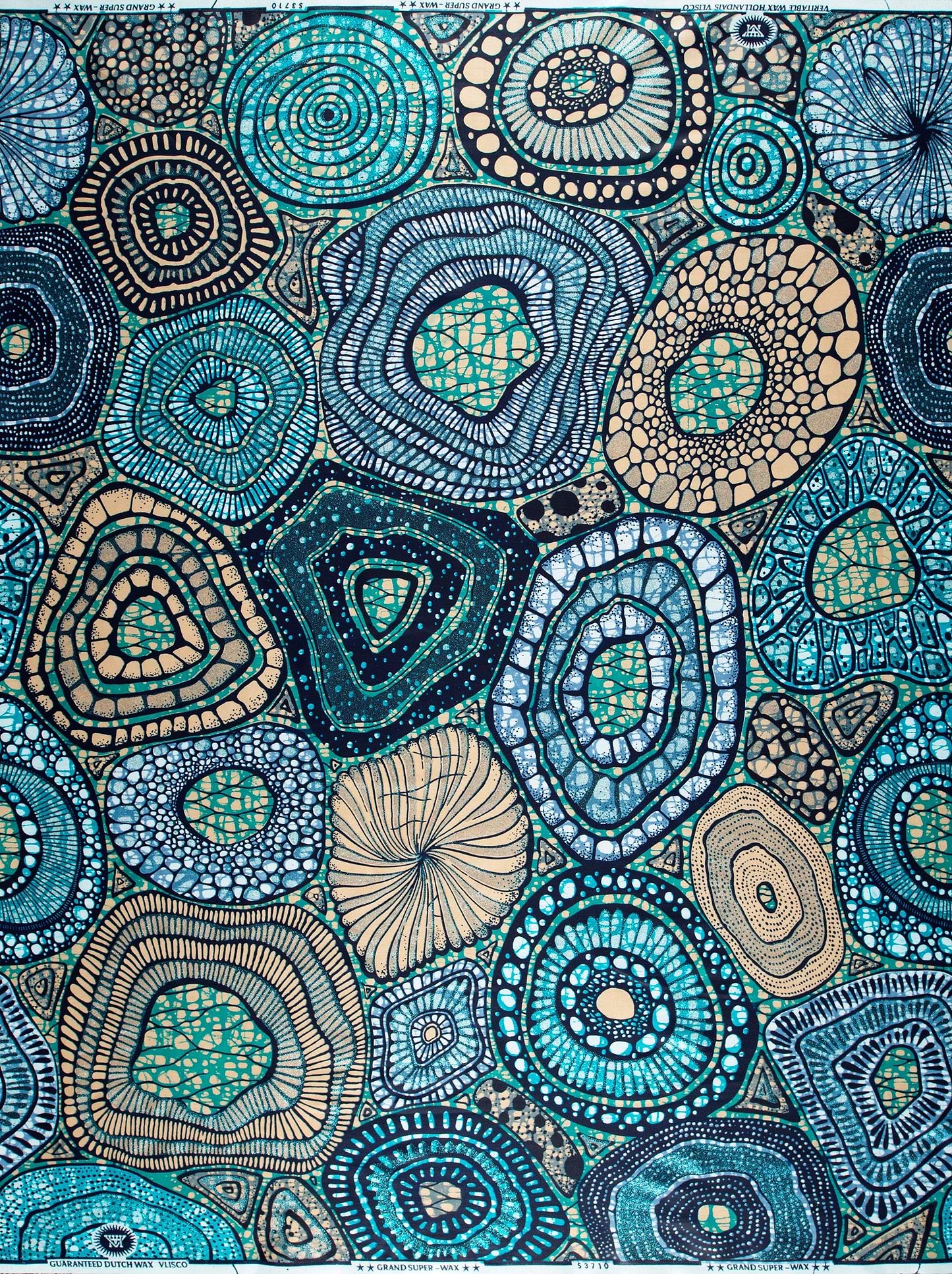 Grand Super-Wax | VLS3710.001 | Orné de Bleu Clair Pailleté
