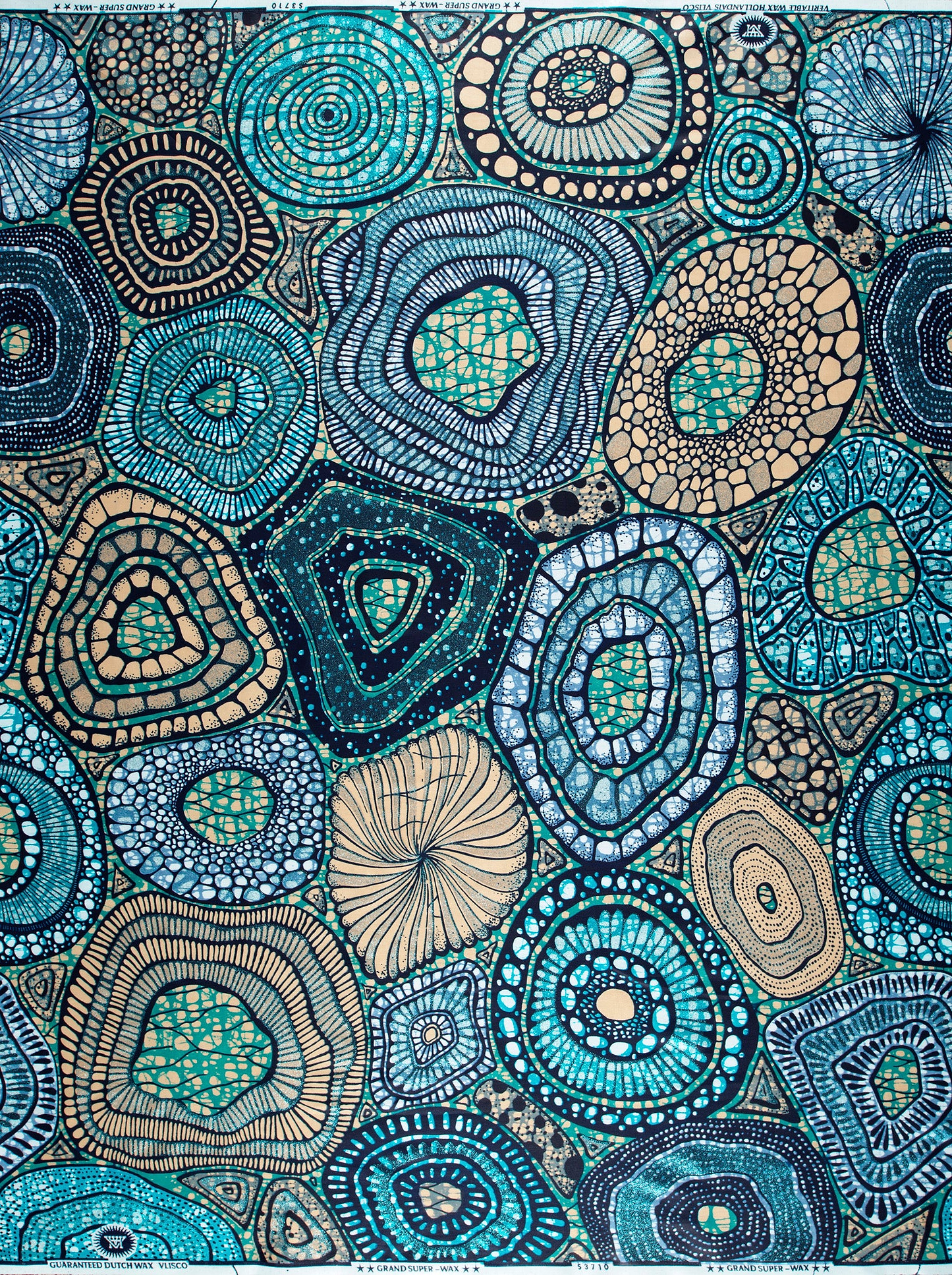 Grand Super-Wax | VLS3710.001 | Orné de Bleu Clair Pailleté