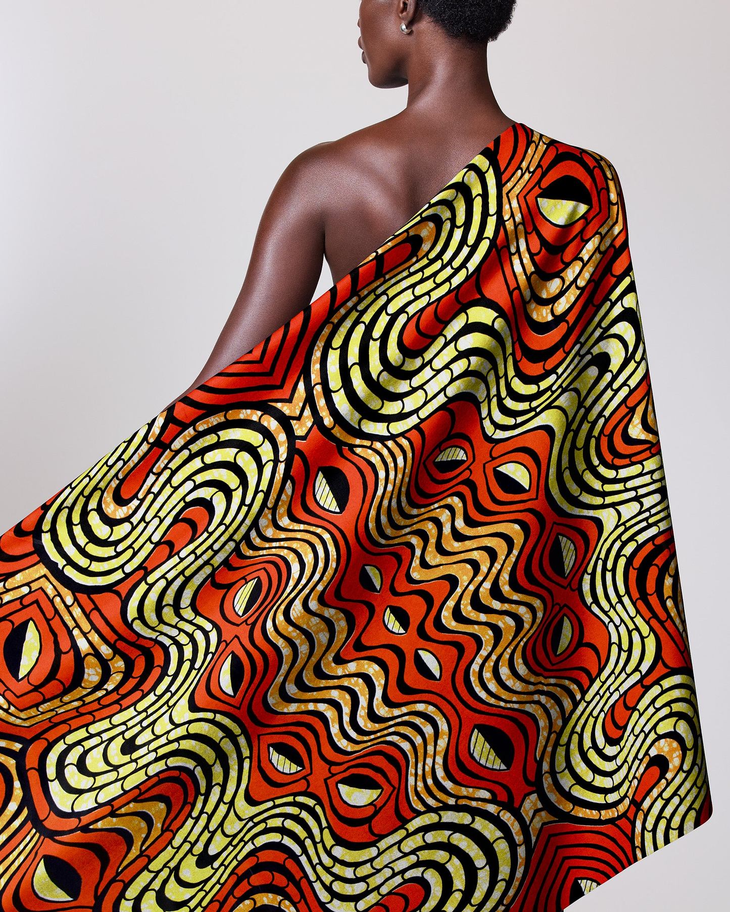 Vibrant red yellow black patterned super-wax vls4058.003