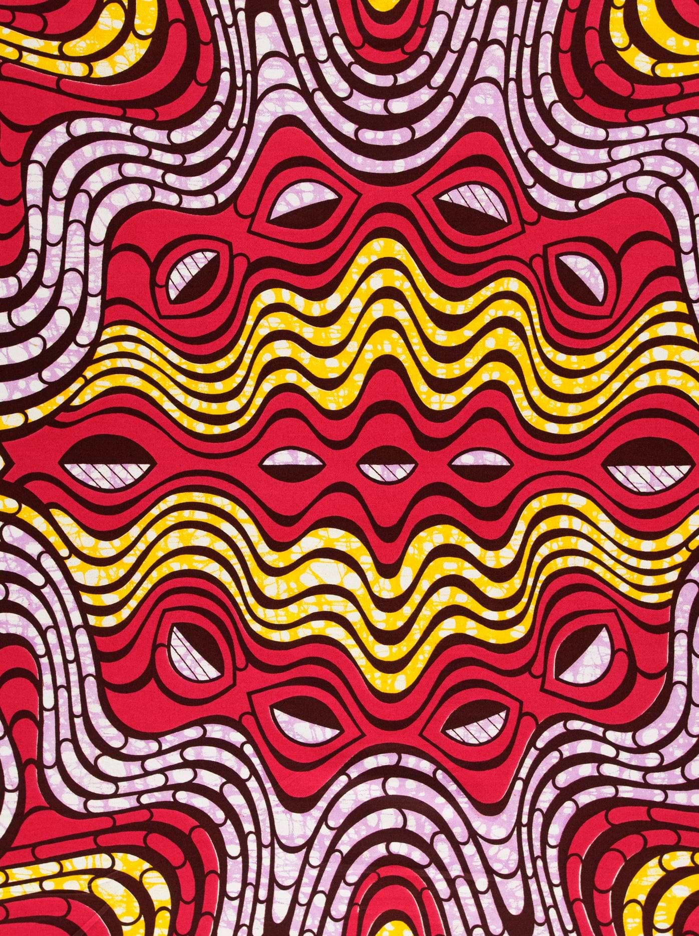 Vibrant red yellow white abstract super-wax vls4058.006