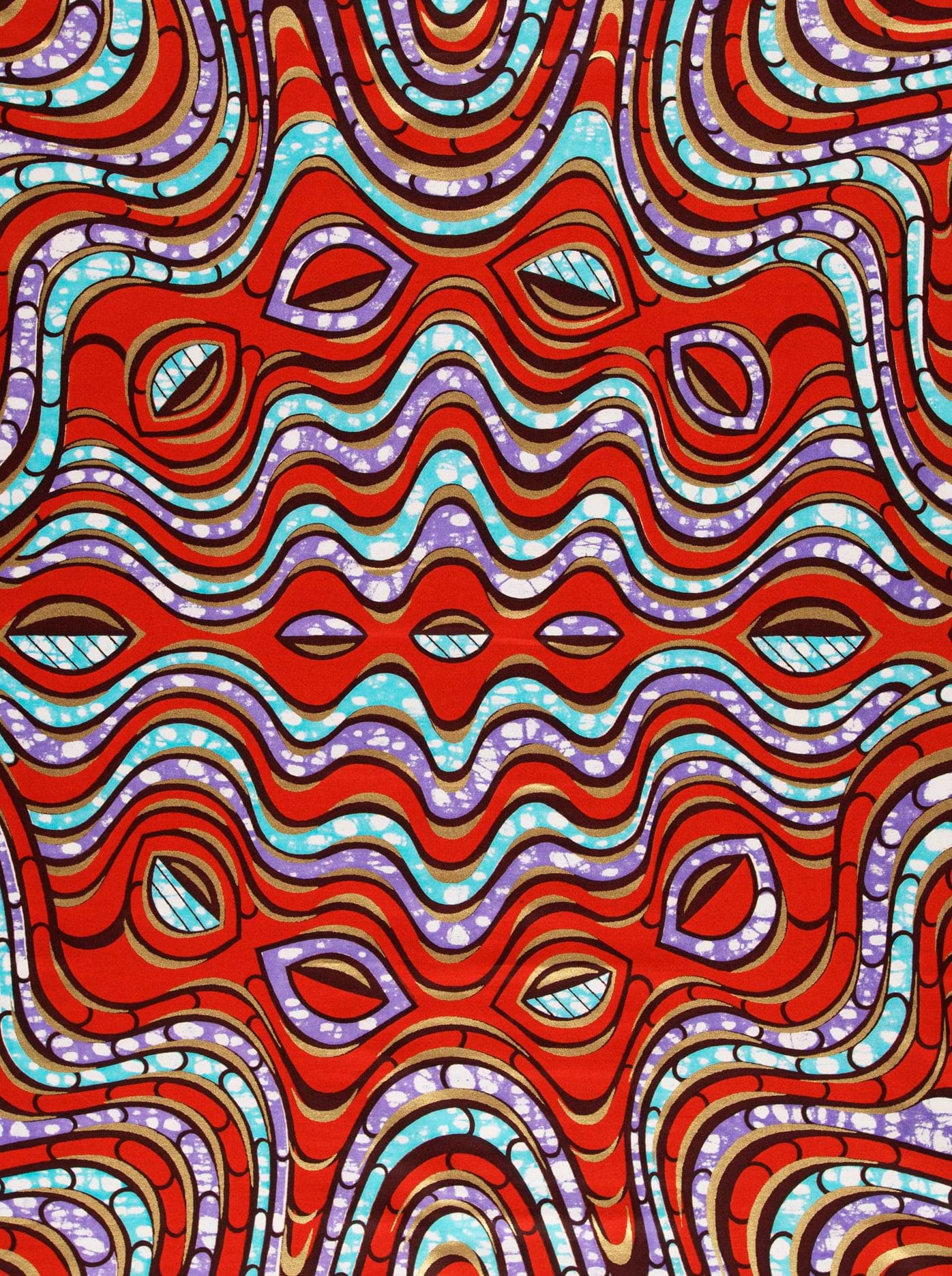 Vibrant red turquoise purple abstract super-wax vls4058.014