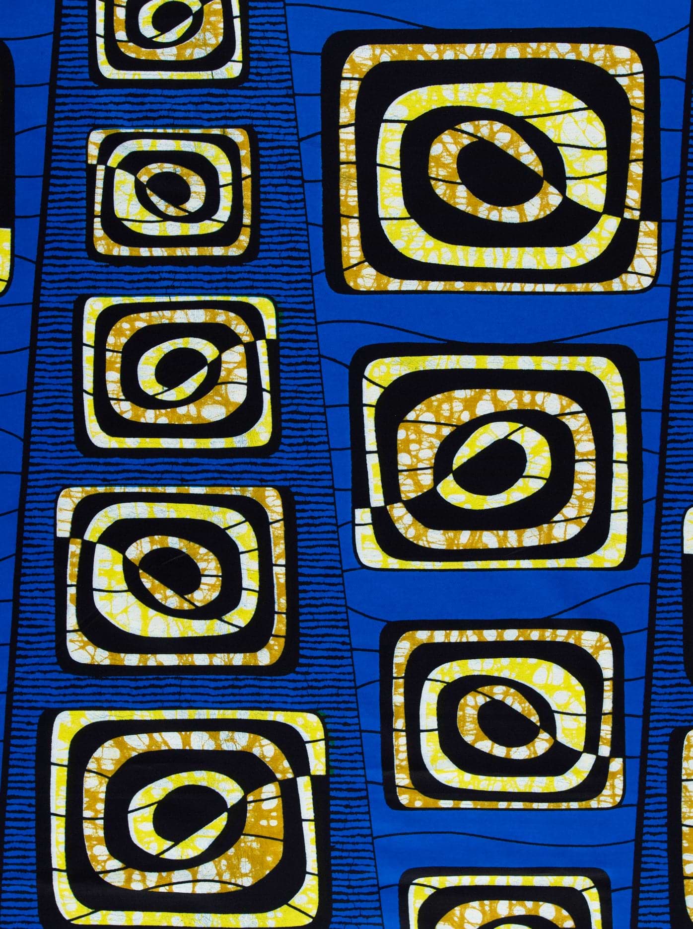 Vibrant blue african print fabric super-wax vls4163.003