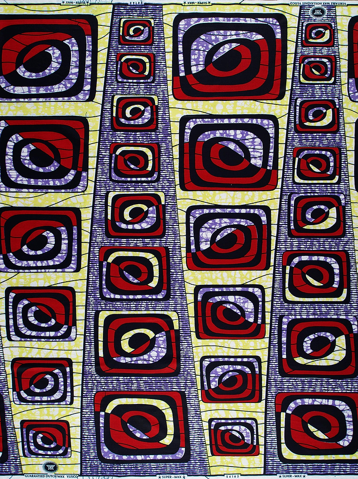 Vibrant african print fabric bold super-wax vls4163.010