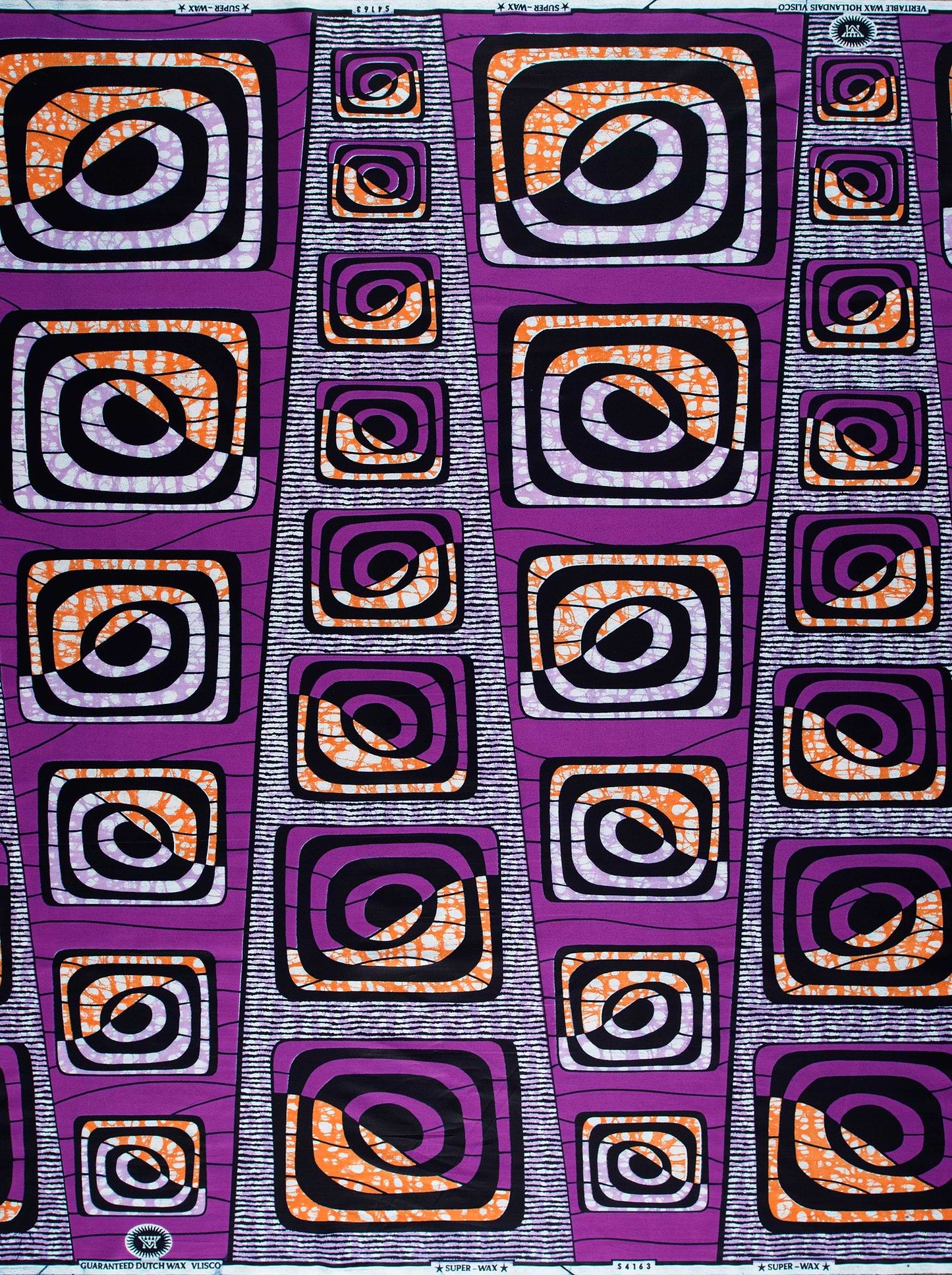 Vibrant purple african print fabric super-wax vls4163.011