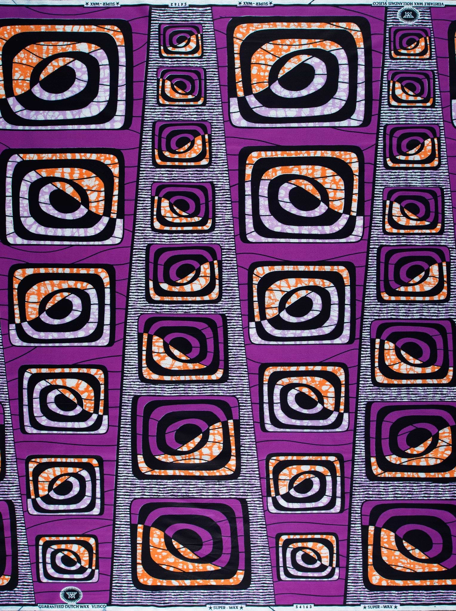 Vibrant purple african print fabric super-wax vls4163.011