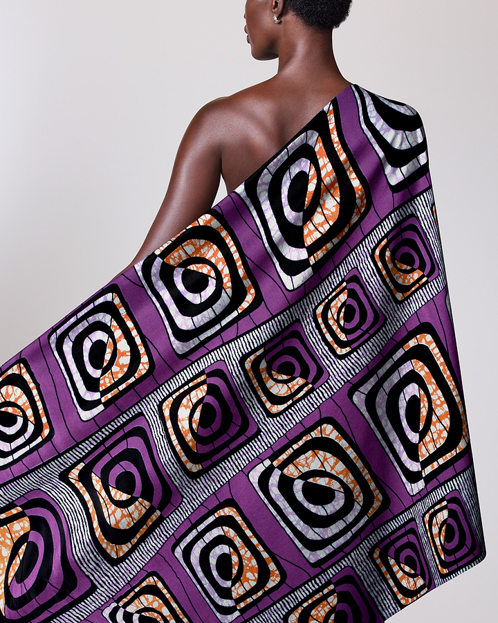 Vibrant purple black white orange super-wax vls4163.011