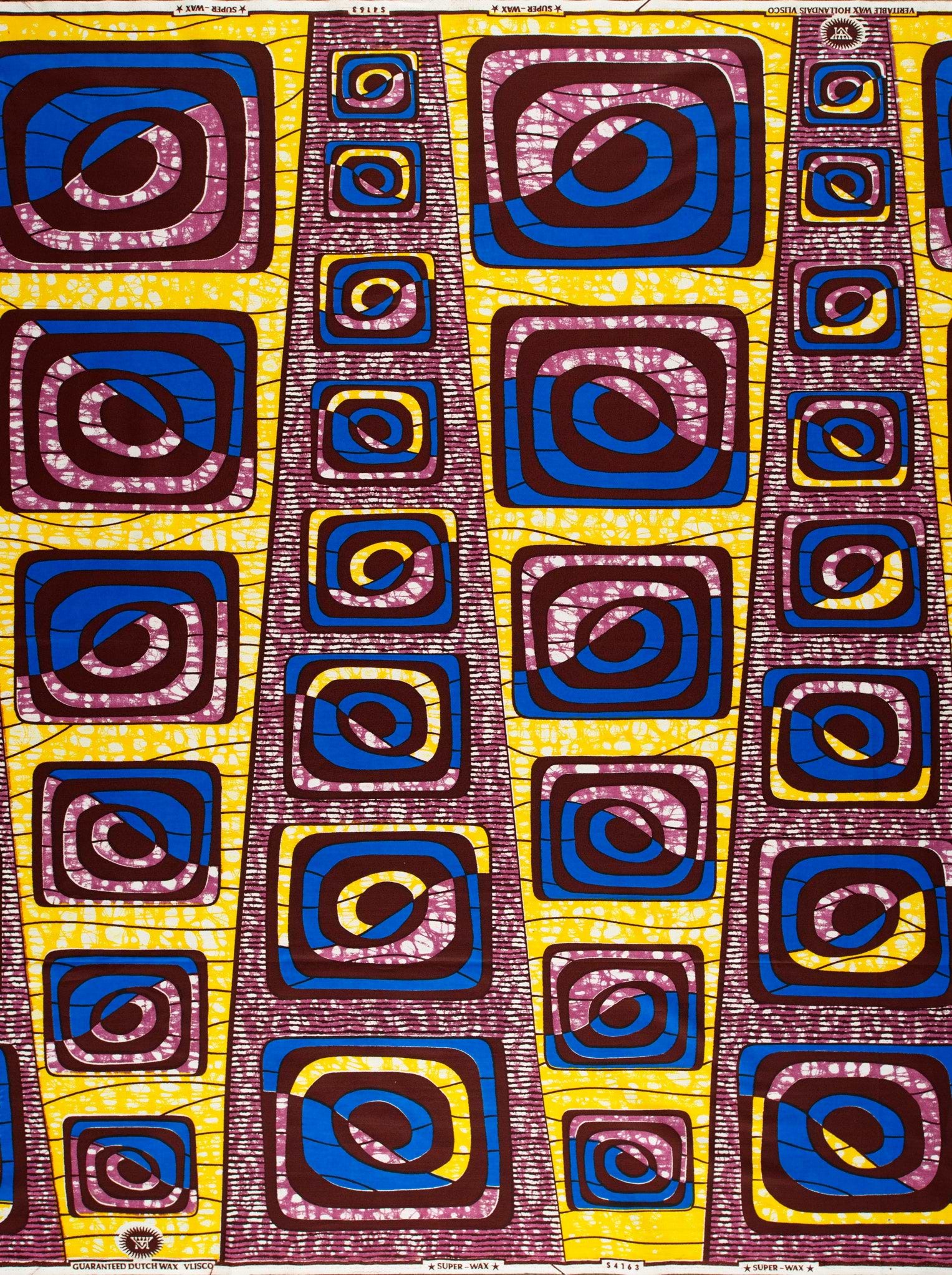Vibrant african print fabric bold super-wax vls4163.012