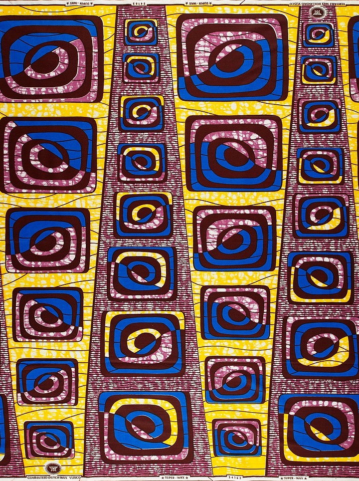 Vibrant african print fabric bold super-wax vls4163.012