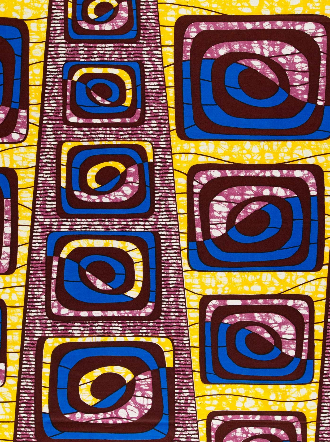 Vibrant yellow fabric bold geometric super-wax vls4163.012