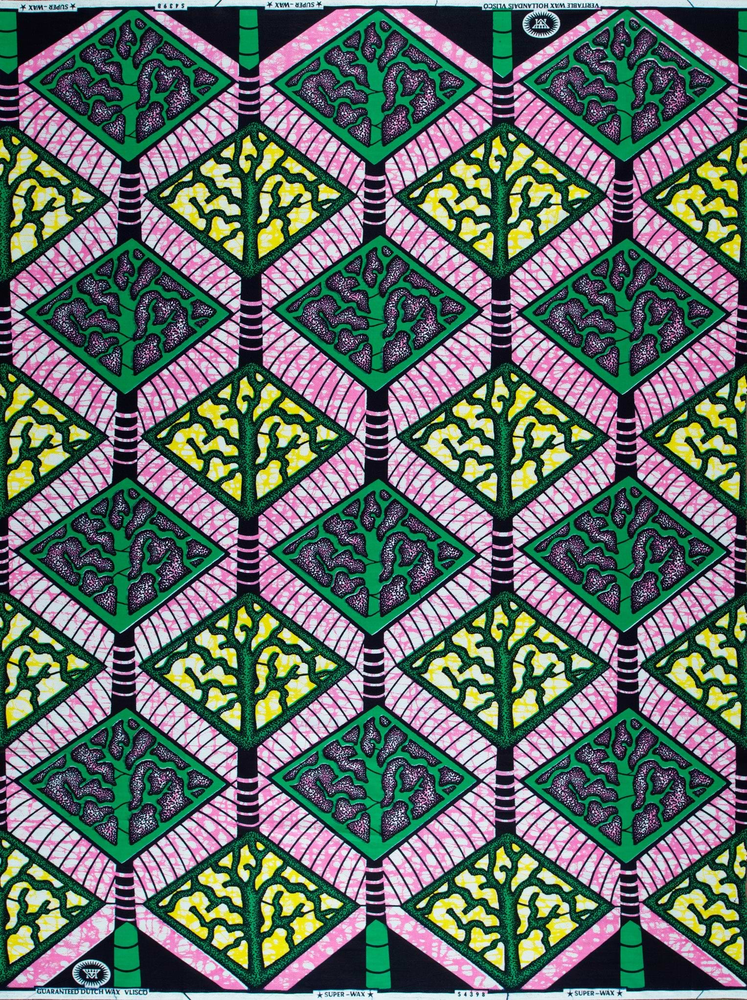 Vibrant african print fabric bold super-wax vls4398.001