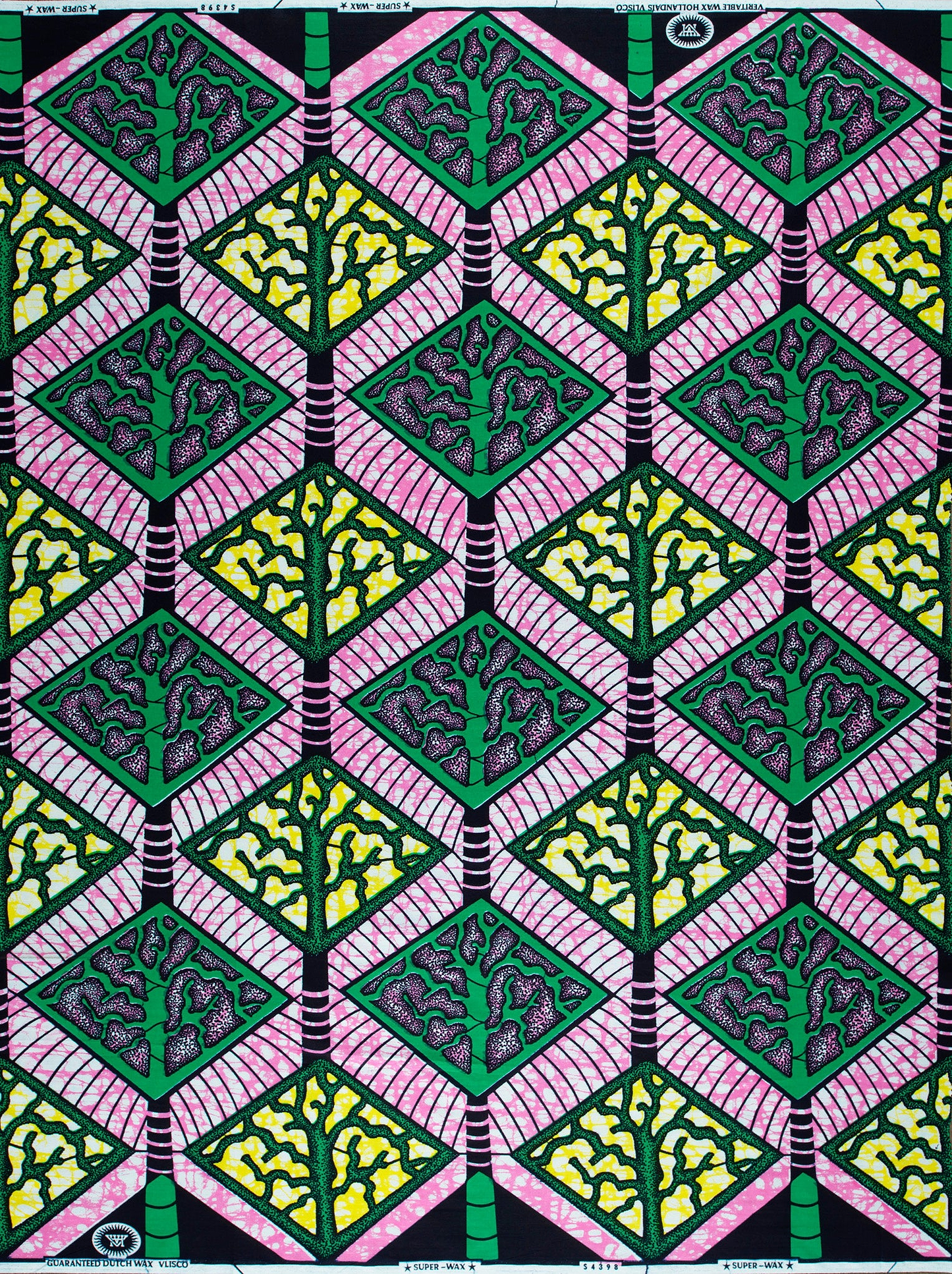 Vibrant african print fabric bold super-wax vls4398.001