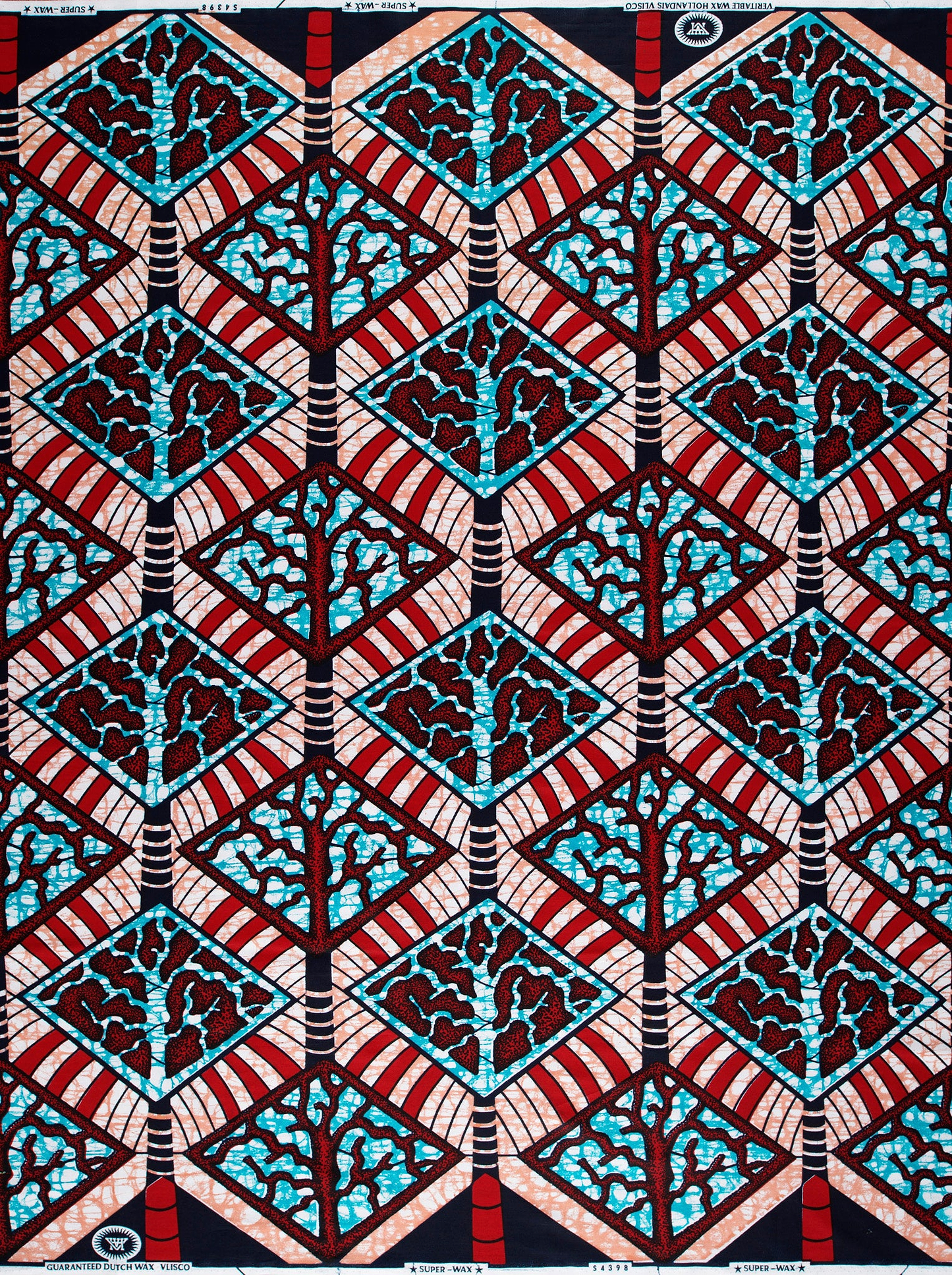 Vibrant african print fabric bold super-wax vls4398.003