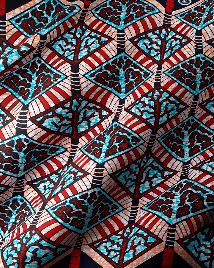 Vibrant african print fabric bold super-wax vls4398.003