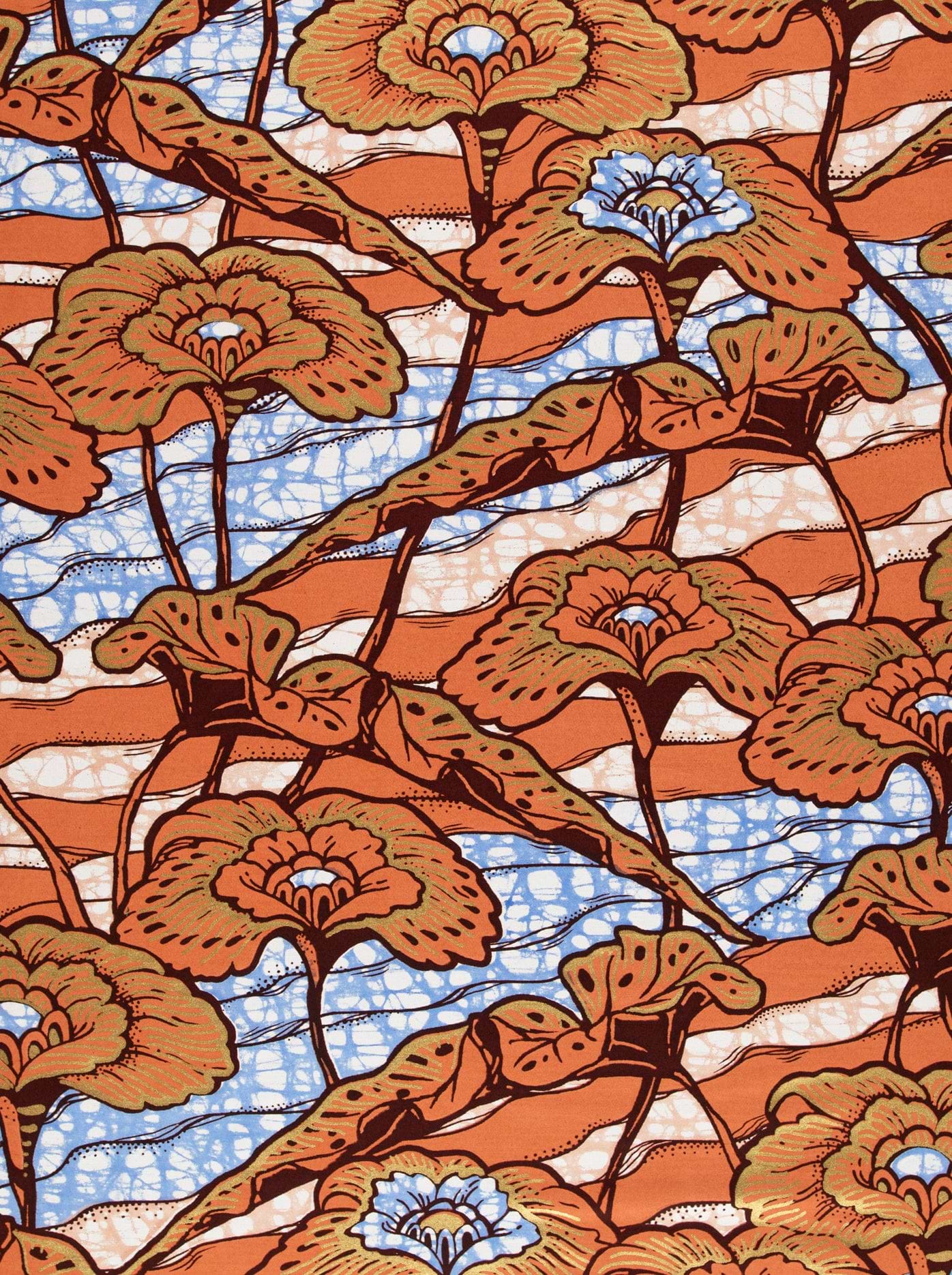 Floral patterned fabric super-wax vls4567.012