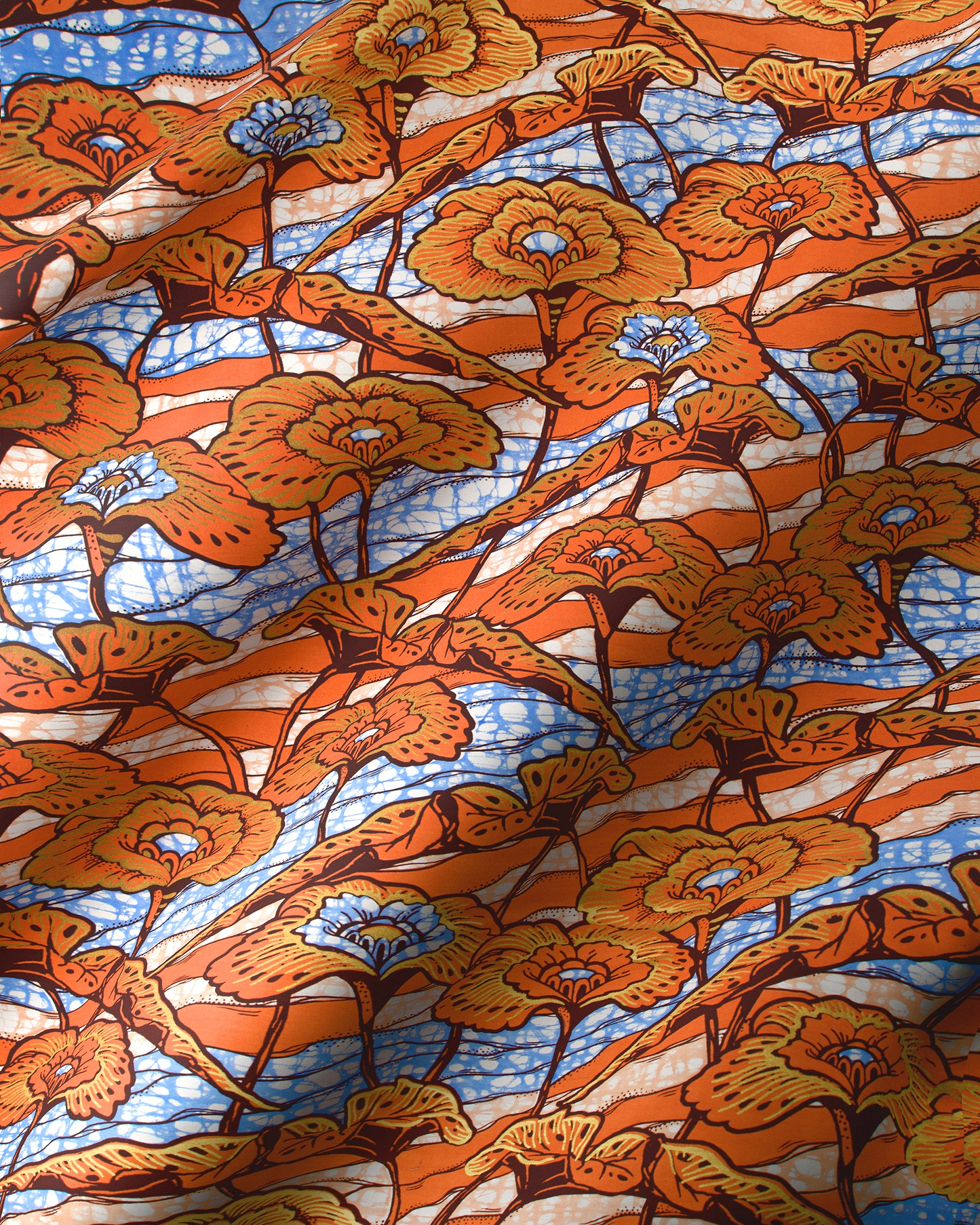 Floral patterned fabric super-wax vls4567.012