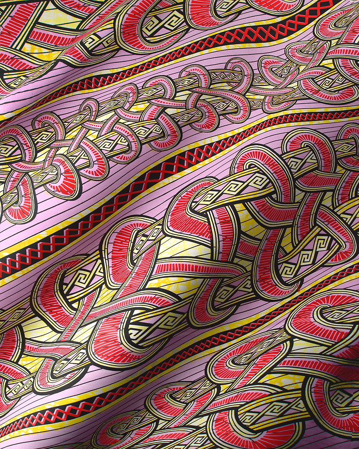 Vibrant pink fabric bold red super-wax vls4959.016