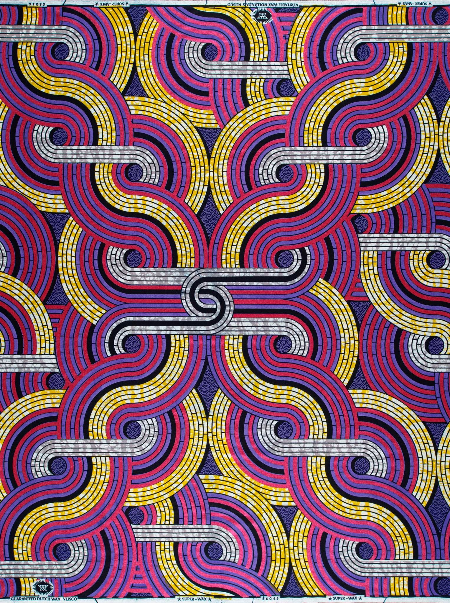 Vibrant abstract fabric bold concentric super-wax vls6046.020