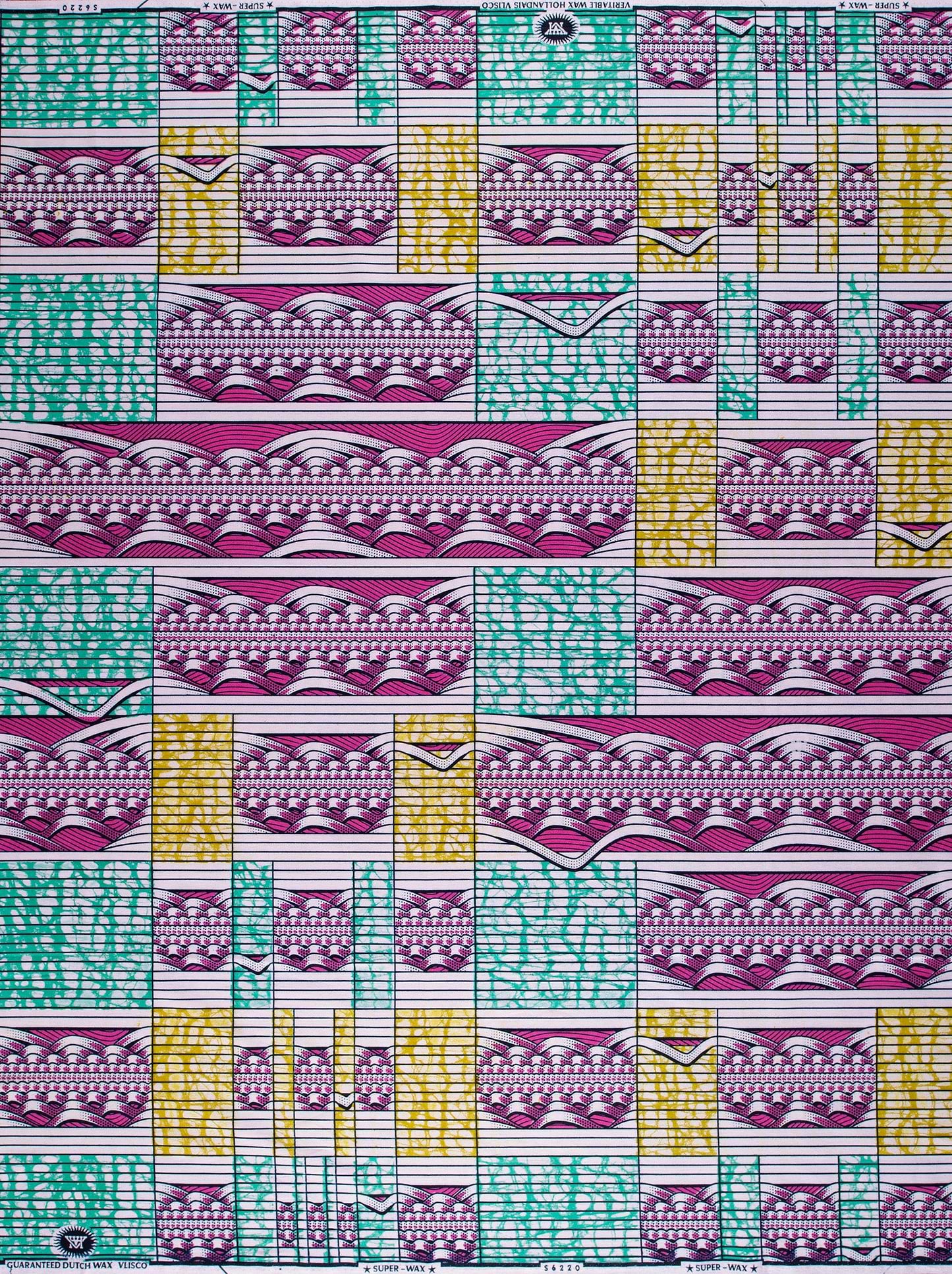 Vibrant african print fabric bold super-wax vls6220.003