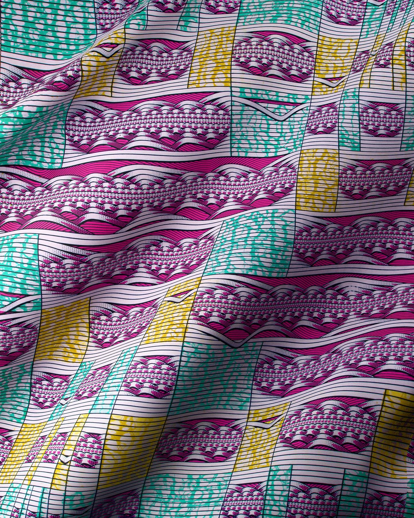 Vibrant patterned fabric bold geometric super-wax vls6220.003