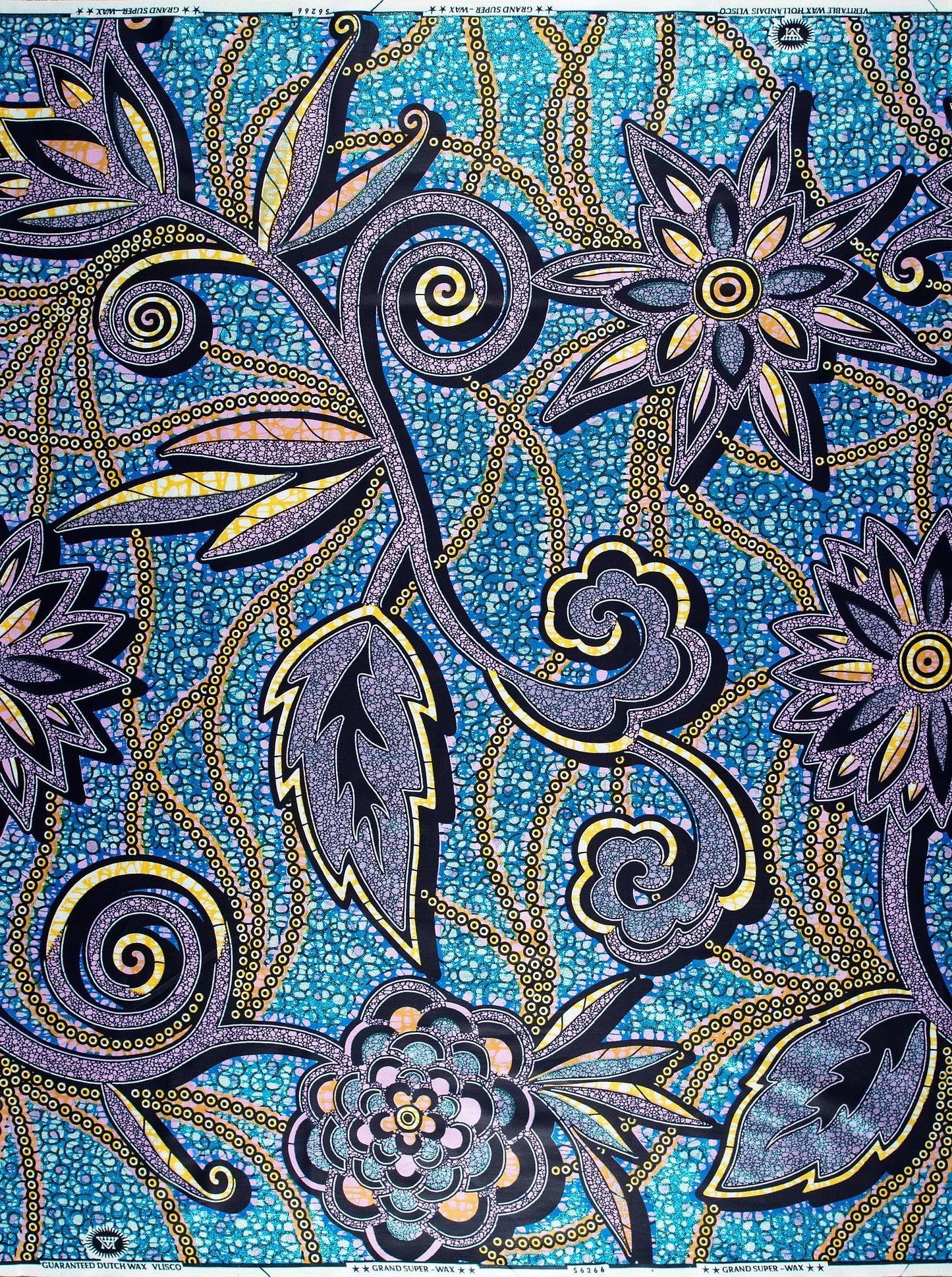 Grand Super-Wax | VLS6266.016 | Orné de Bleu Clair Pailleté