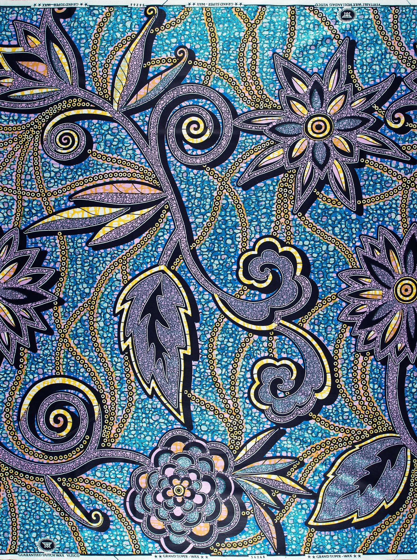 Grand Super-Wax | VLS6266.016 | Orné de Bleu Clair Pailleté