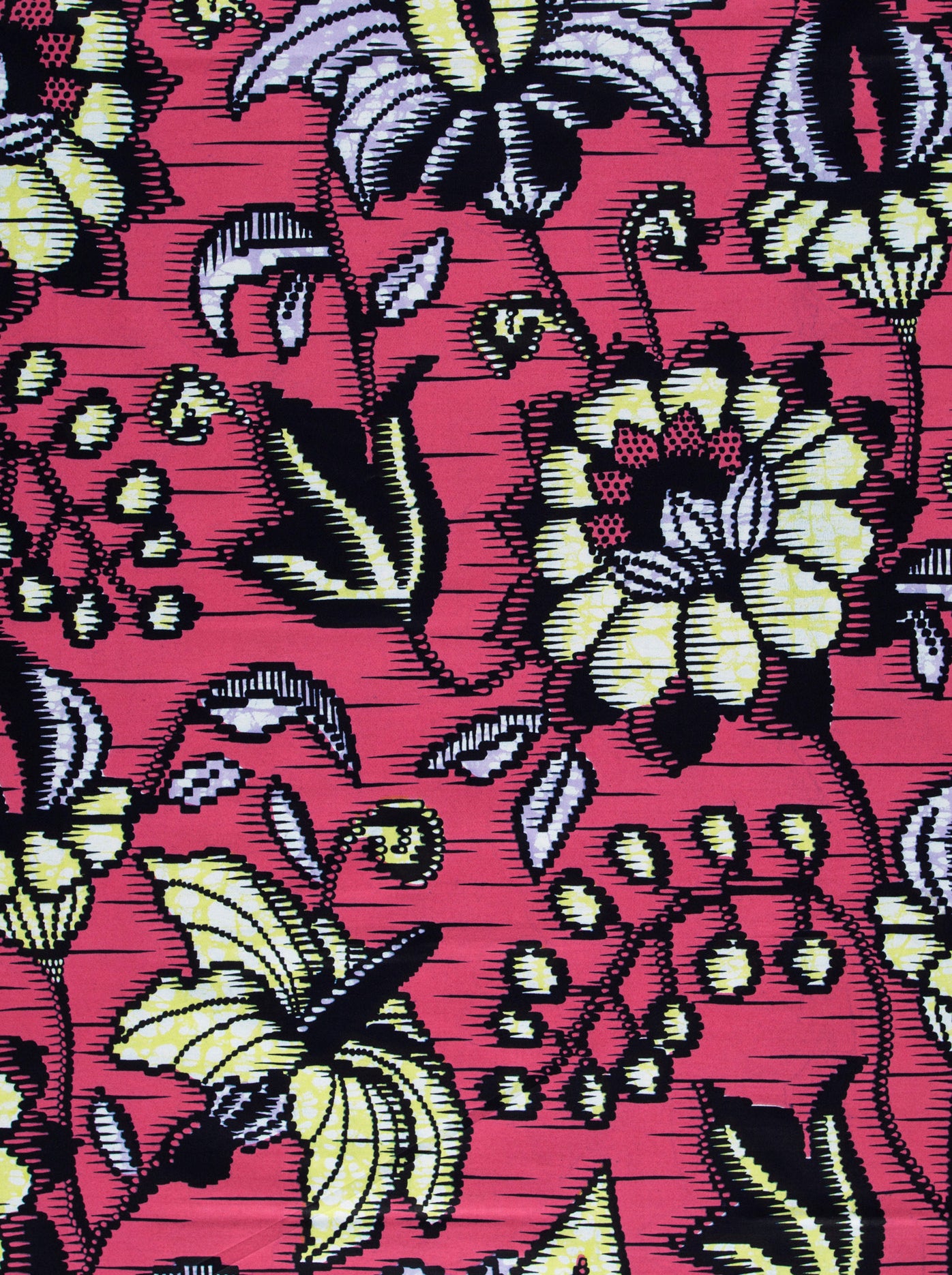 Vibrant red fabric bold stylized super-wax vls6412.013