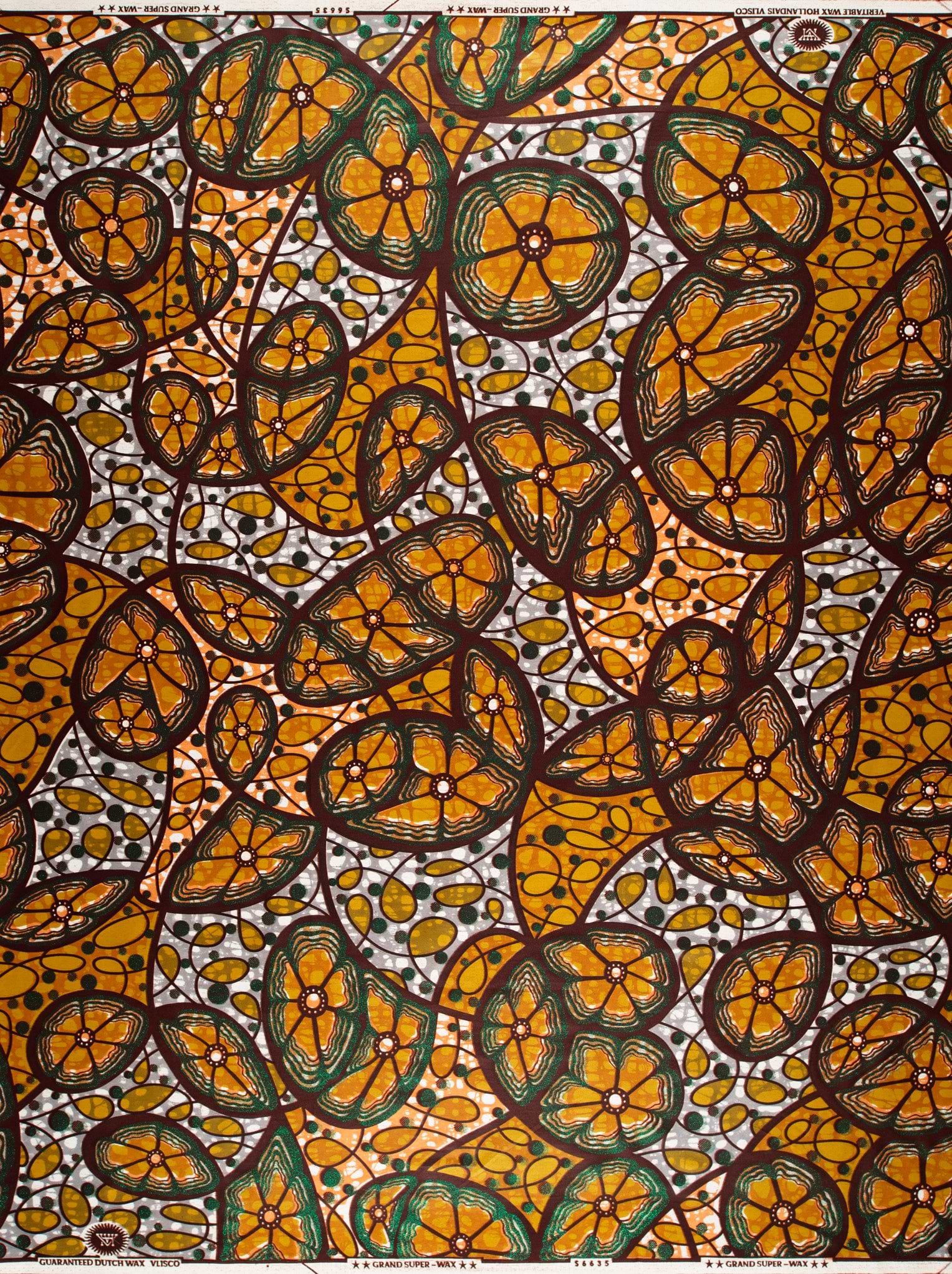 Floral patterned fabric grand super-wax vls6635.010