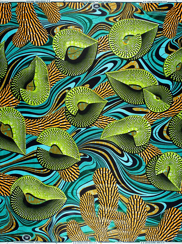 Vibrant african print fabric bold grand super-wax vls6997.002