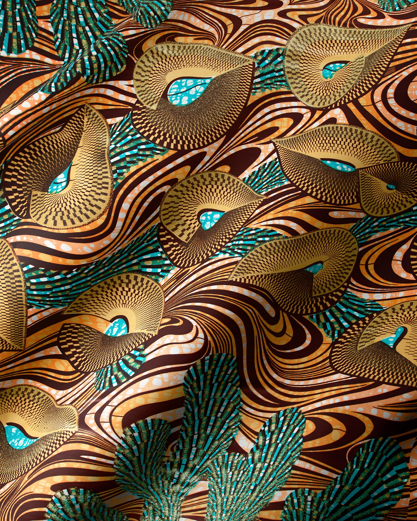Vibrant african print fabric bold grand super-wax vls6997.007