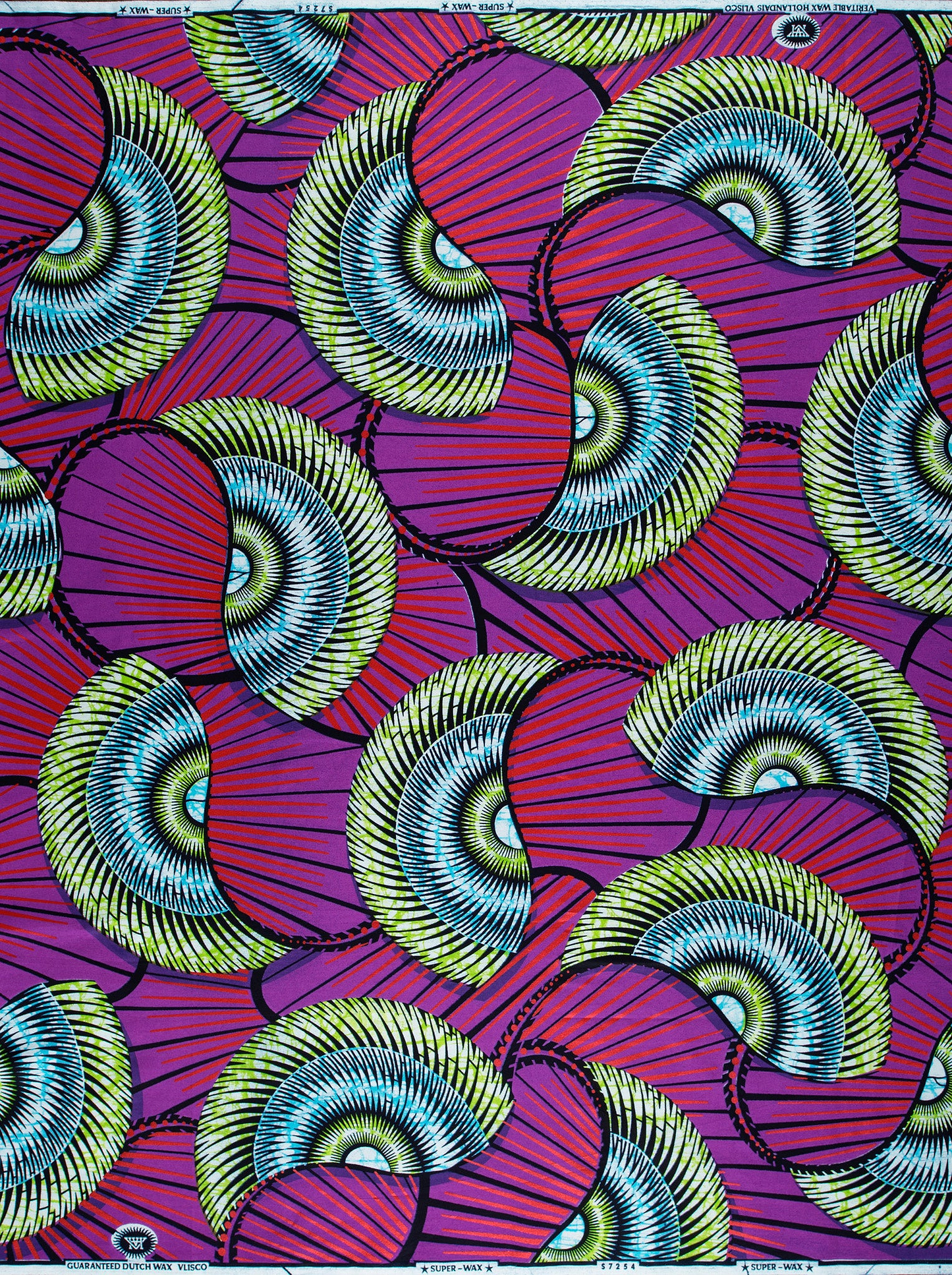 Vibrant purple green blue concentric super-wax vls7254.008