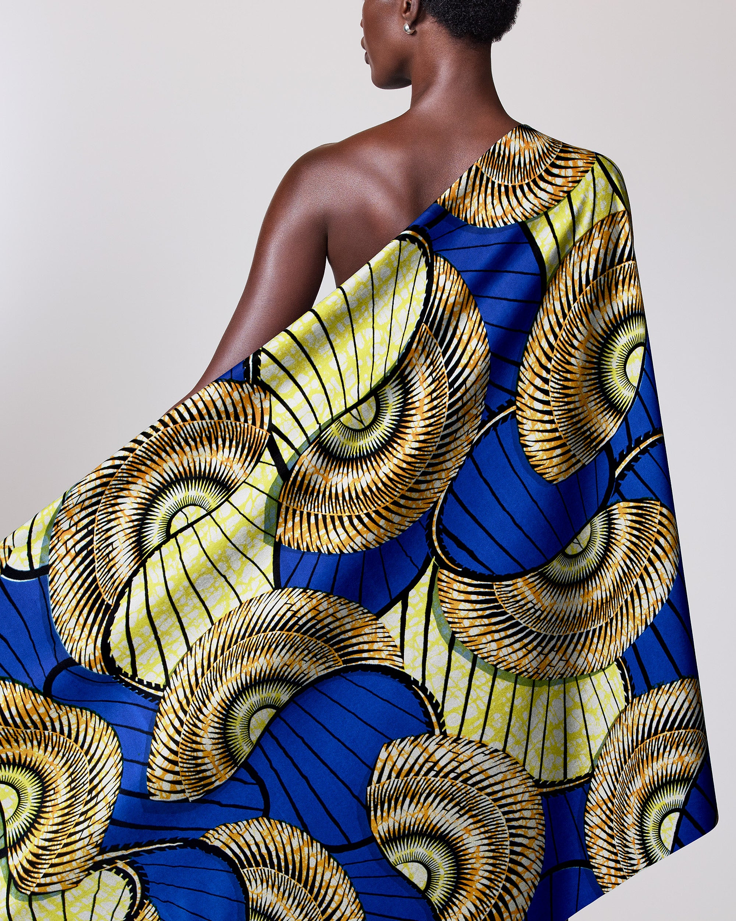 Vibrant blue yellow gold patterned super-wax vls7254.009