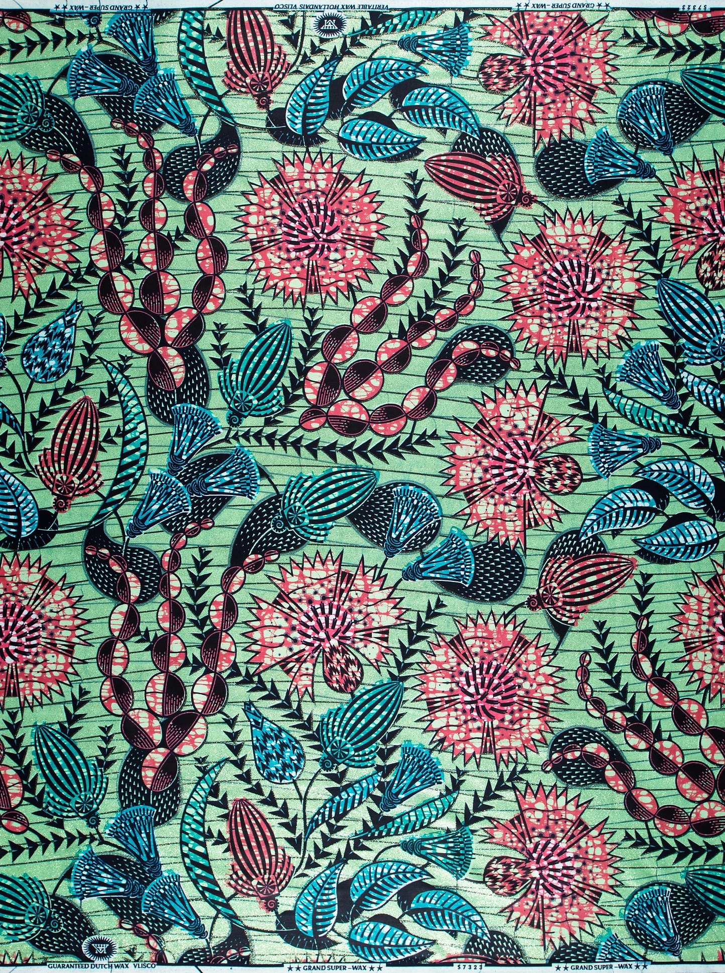 Grand Super-Wax | VLS7323.004 | Orné de Vert Pailleté Clair
