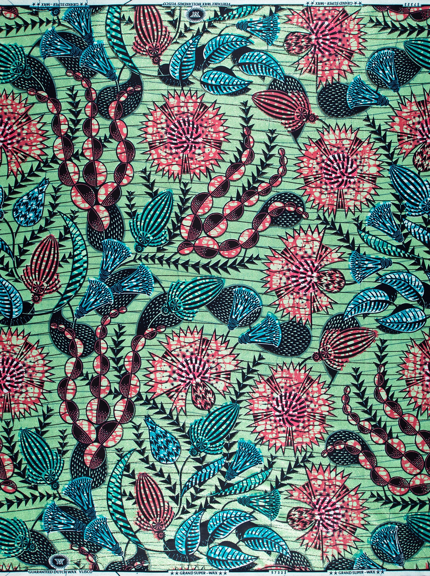 Grand Super-Wax | VLS7323.004 | Orné de Vert Pailleté Clair