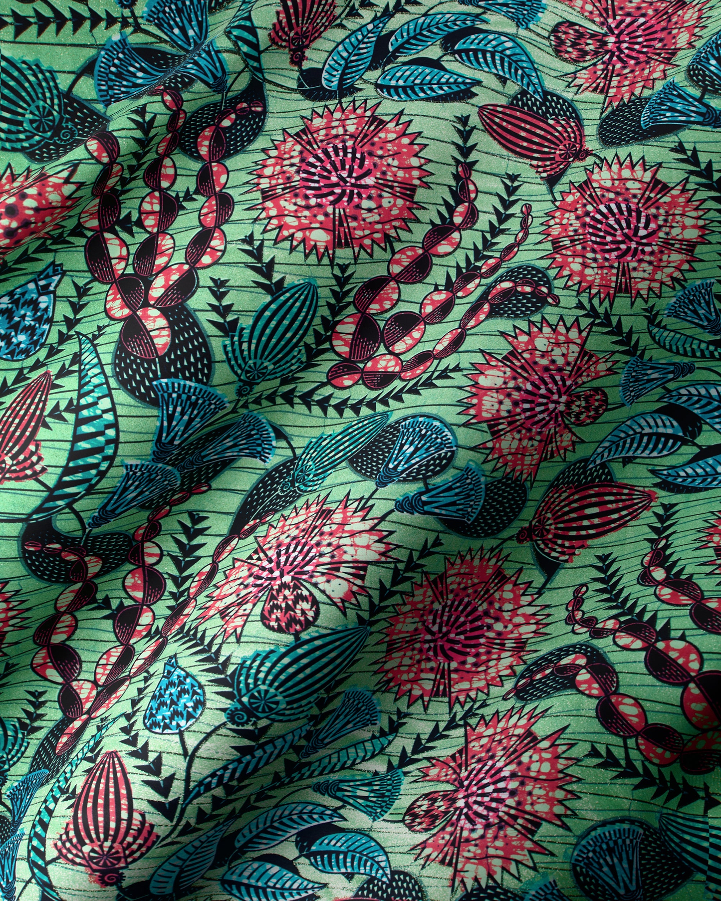 Grand Super-Wax | VLS7323.004 | Orné de Vert Pailleté Clair
