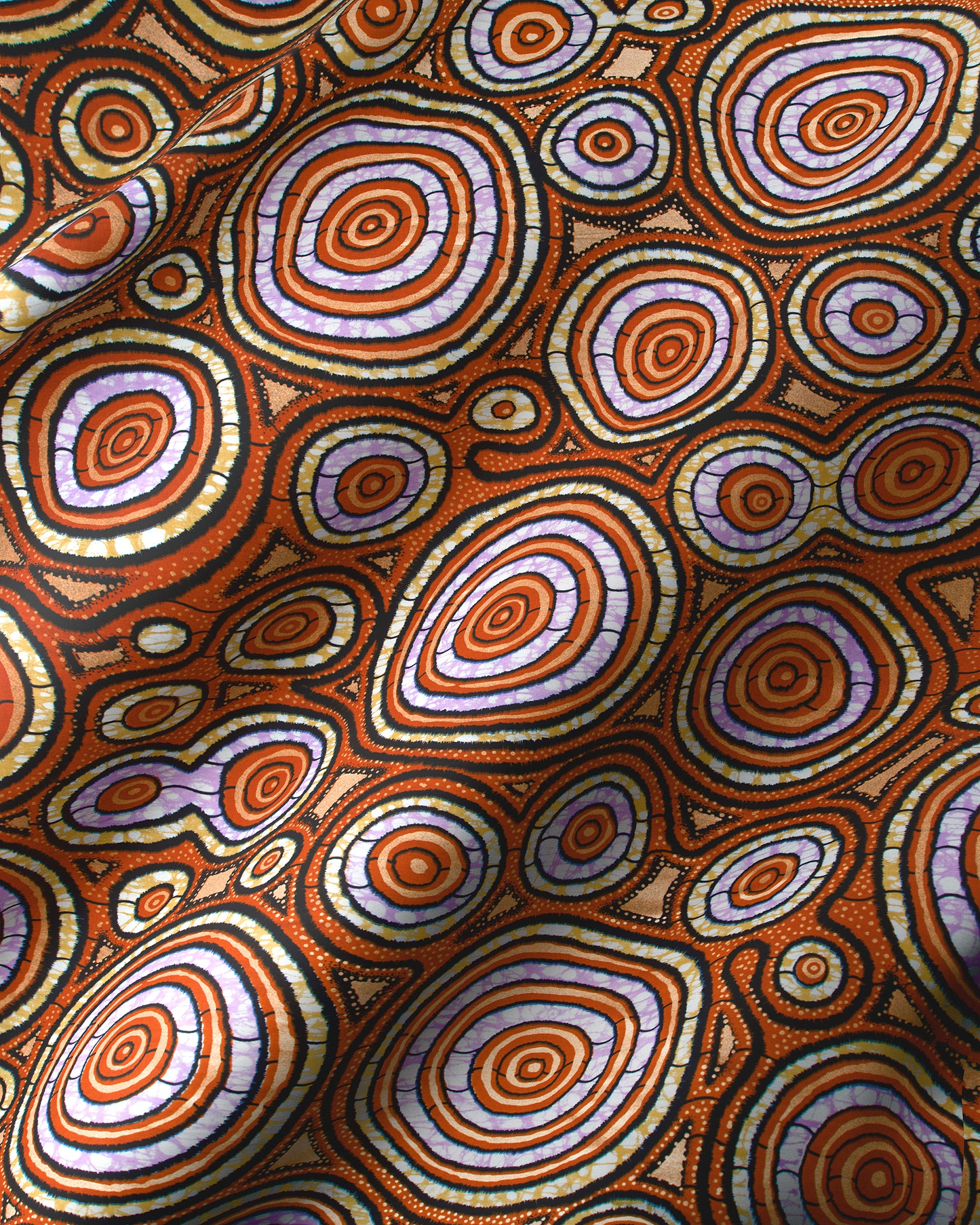 Fabric vibrant aboriginal art pattern super-wax vls7336.013