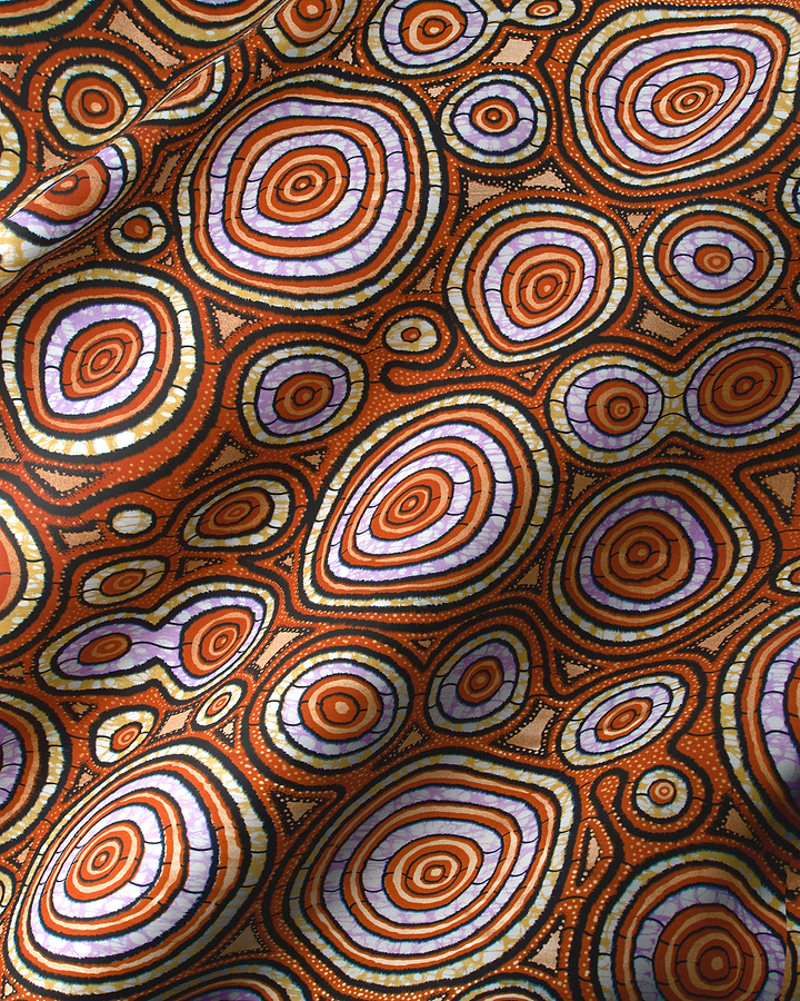 Fabric vibrant aboriginal art pattern super-wax vls7336.013