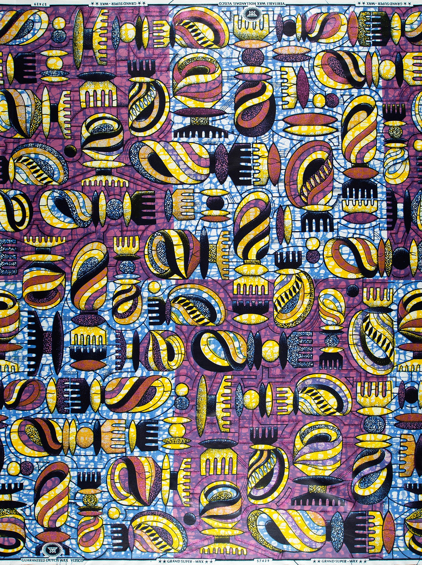 Vibrant african print fabric bold grand super-wax vls7429.001
