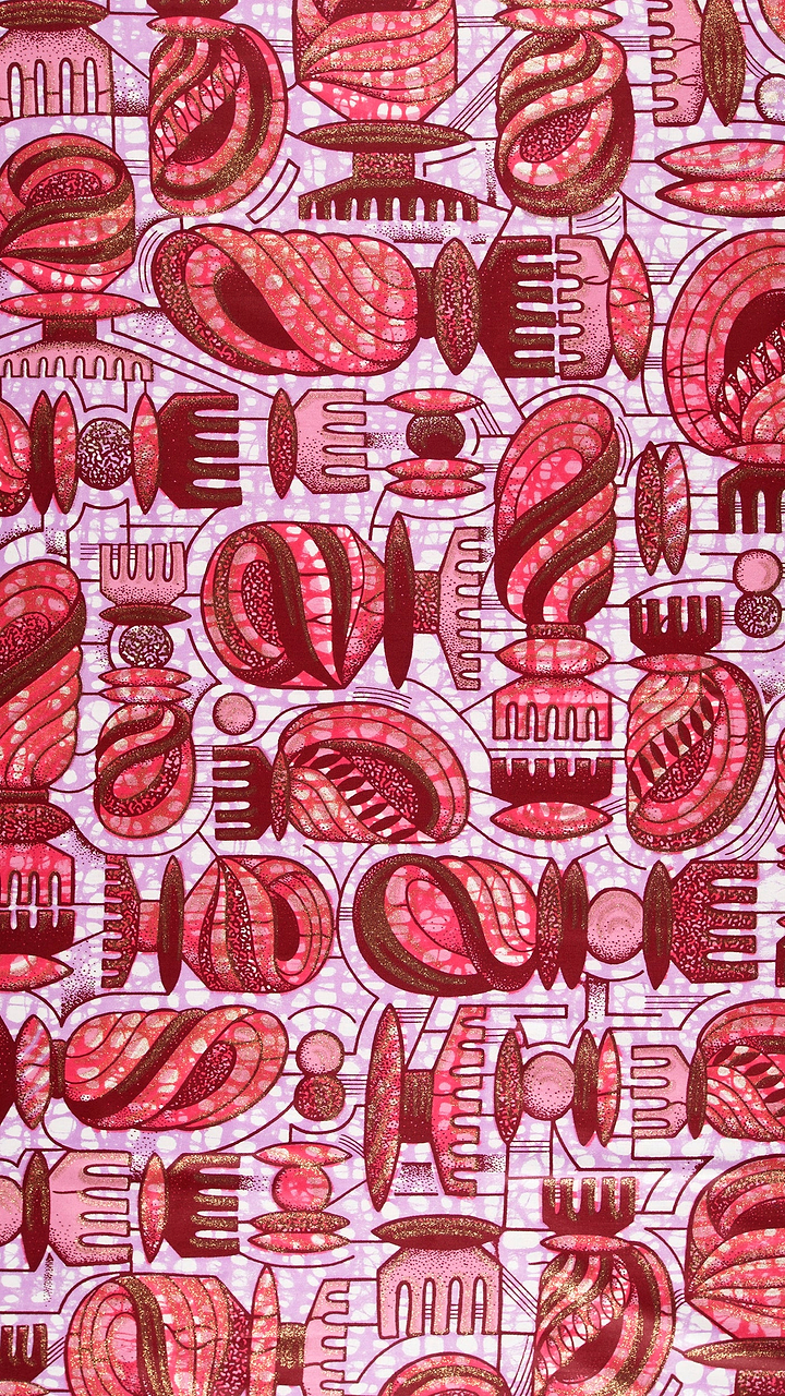 Vibrant pink deep red abstract grand super-wax vls7429.003