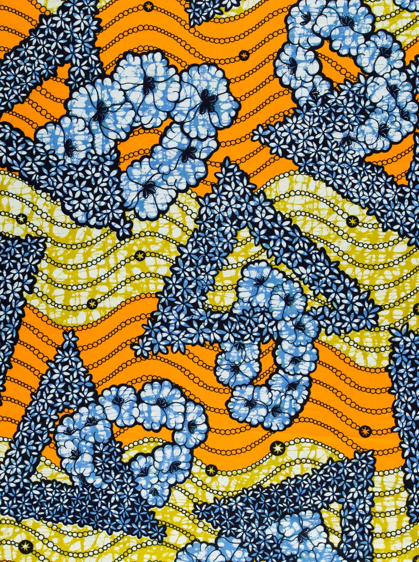 Vibrant orange yellow fabric bold super-wax vls7465.006
