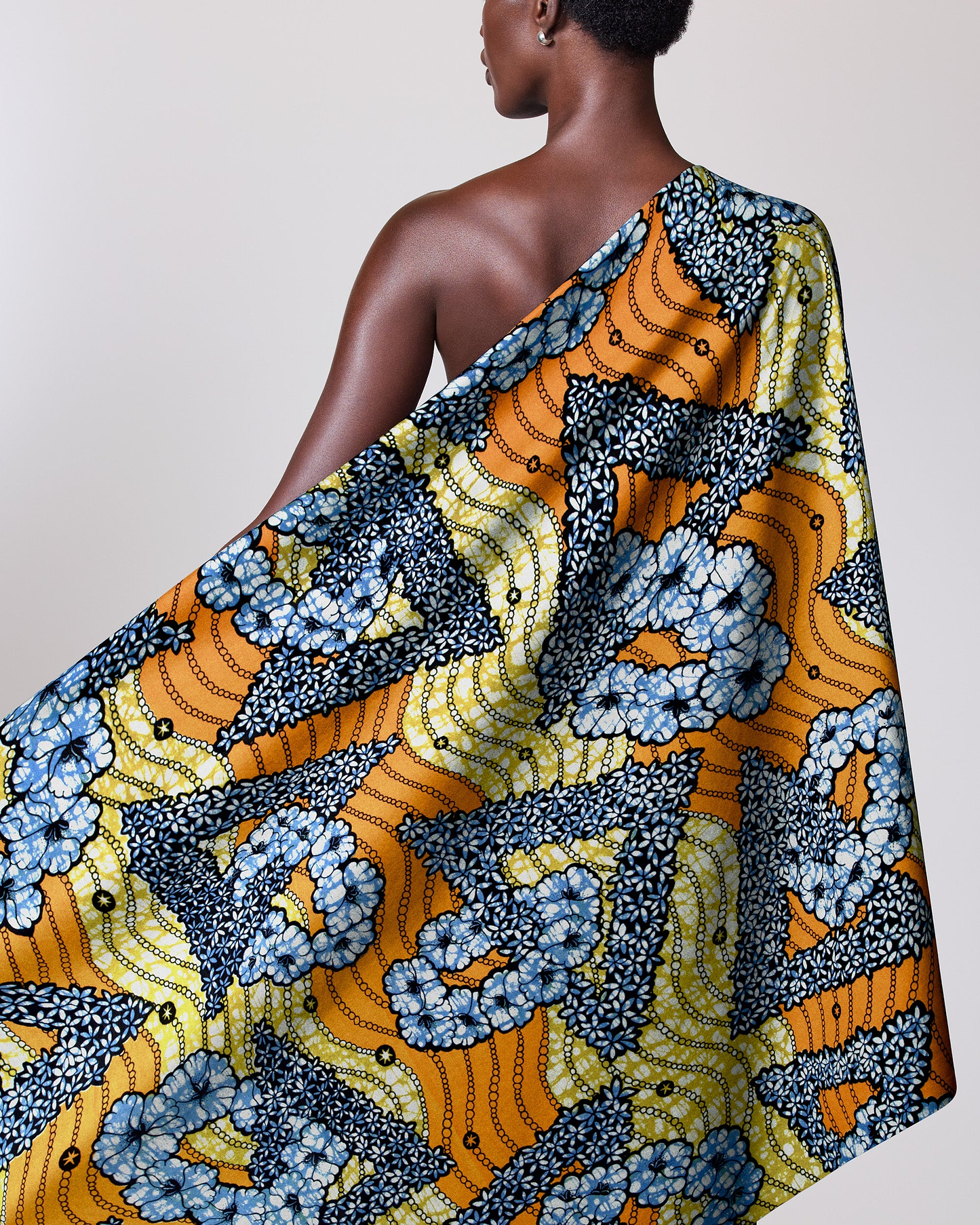Vibrant orange blue yellow patterned super-wax vls7465.006