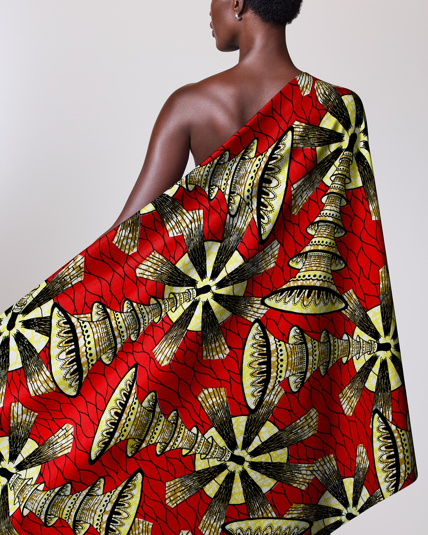 Vibrant red yellow black patterned super-wax vls7691.005