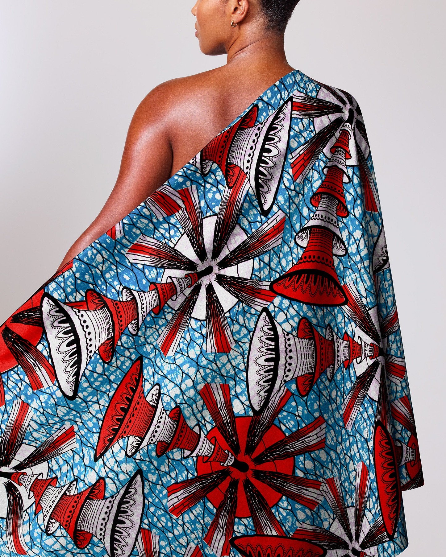 Vibrant blue red white patterned super-wax vls7691.007