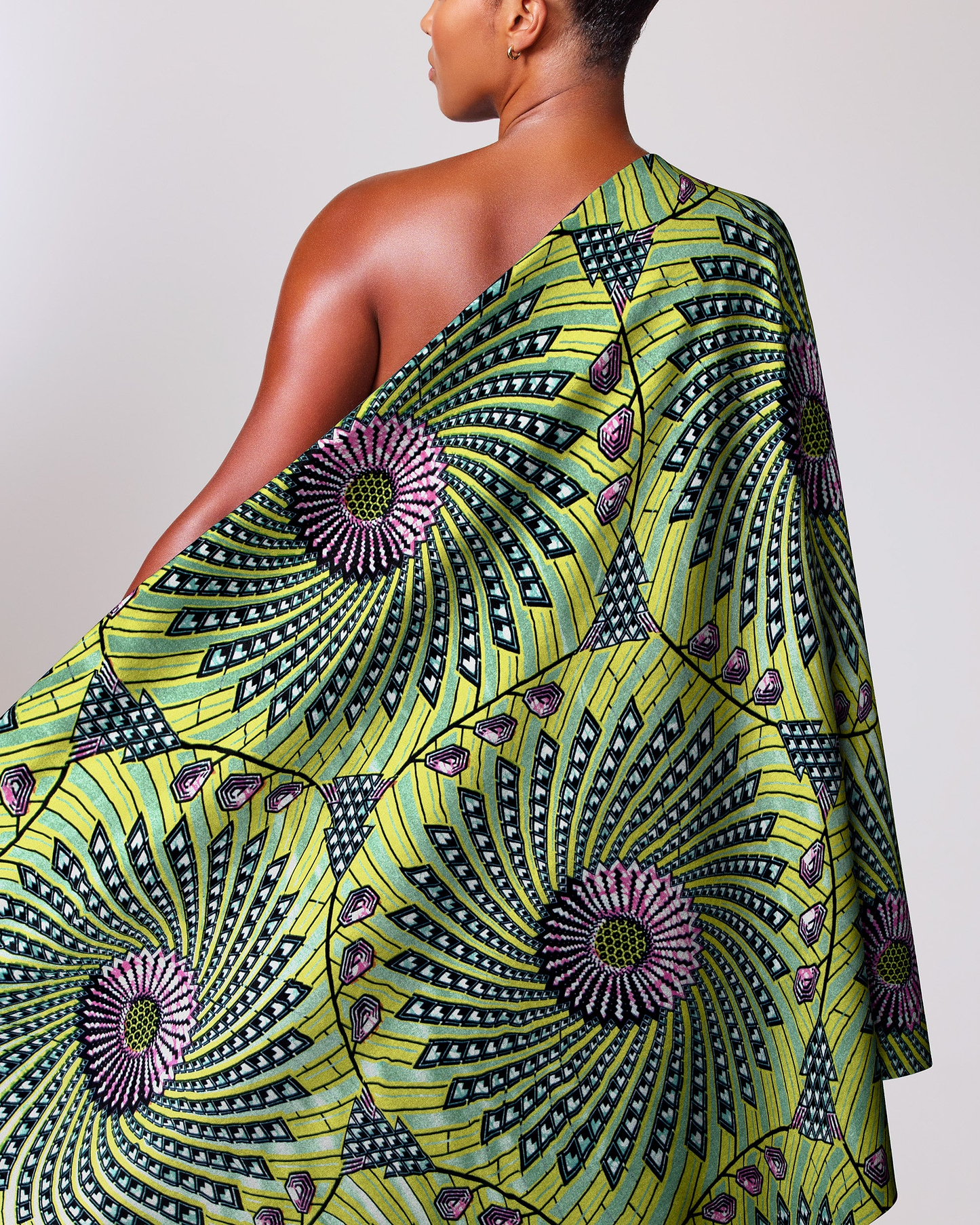 Vibrant green purple geometric-patterned african super-wax vls8262.024